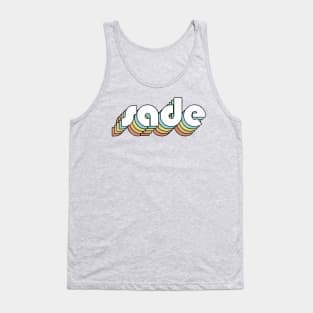 Sade - Retro Rainbow Letters Tank Top